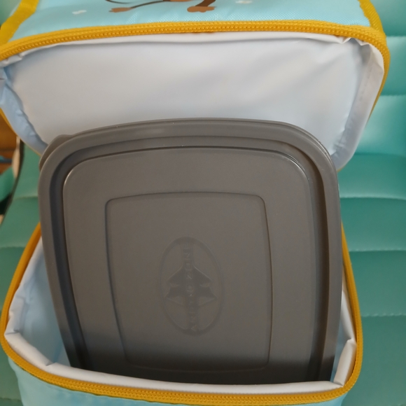 NWT Arctic Zone Monkey Lunch Bag & Storage Container Blue and Tan 2010 - Picture 9 of 10